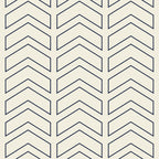 Navy Blue and White Chevron Geometric Pattern Coffee Mug Gallery Image 2