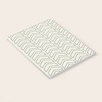 Navy Blue and White Chevron Geometric Pattern Notebook Gallery Image 3