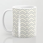 Navy Blue and White Chevron Geometric Pattern Coffee Mug Gallery Image 3