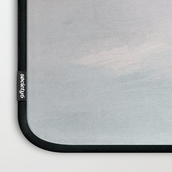 Soothing Seas III - Soft Pink Blue Sunrise Horizon Ocean for Nursery Abstract Coastal Painting Art Laptop Sleeve Gallery Image 3