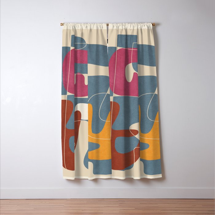 Organic Rhythms 5 Window Curtain Gallery Image 3