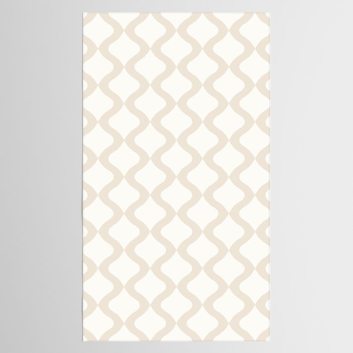 Alva Pattern - Vintage Neutral White Tablecloth Gallery Image 2