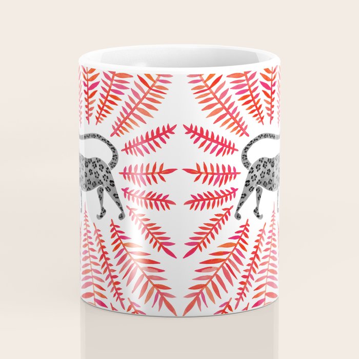 Black Jaguar - Red Leaf Palette Coffee Mug Gallery Image 4