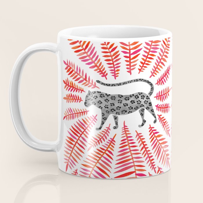 Black Jaguar - Red Leaf Palette Coffee Mug Gallery Image 3