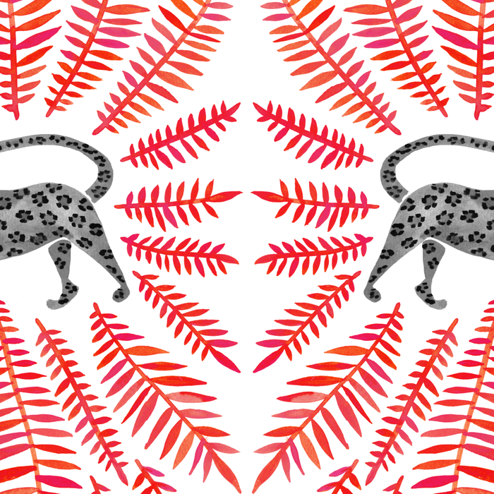 Black Jaguar - Red Leaf Palette Coffee Mug Gallery Image 2