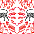 Black Jaguar - Red Leaf Palette Coffee Mug Gallery Image 2