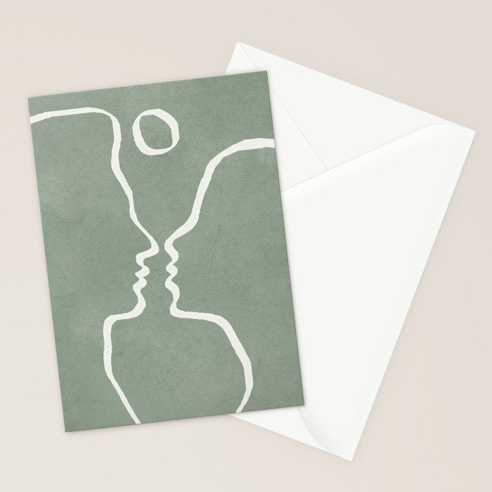 Abstract Couple Stationery Card Gallery Image 2