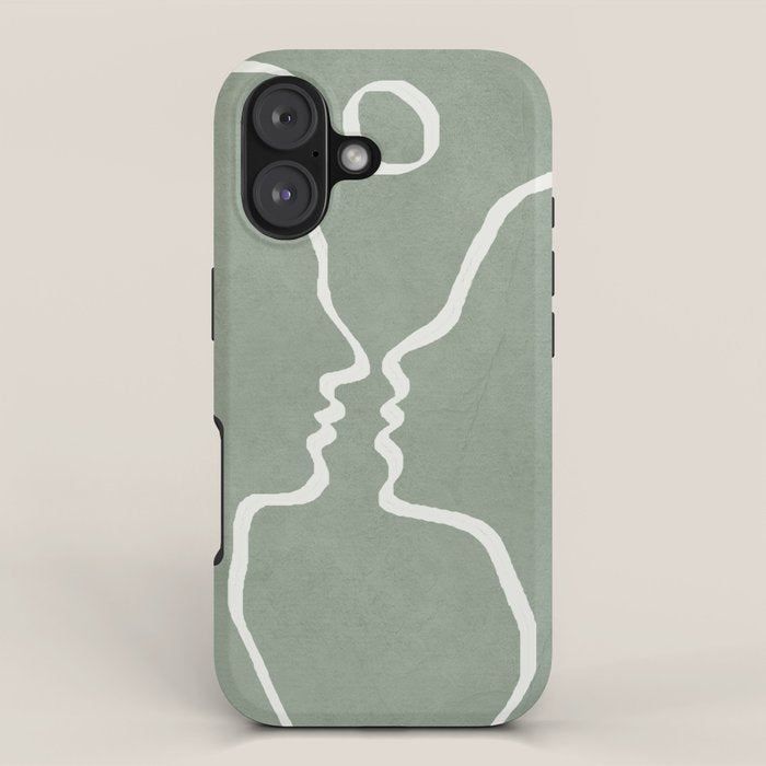 Abstract Couple iPhone Case Gallery Image 1