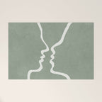Abstract Couple Welcome Mat Gallery Image 1