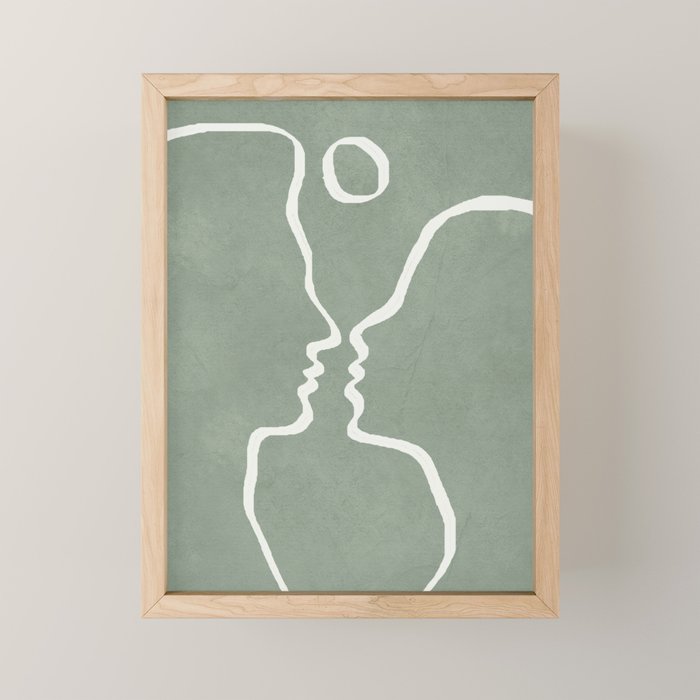 Abstract Couple Mini Art Print Gallery Image 1