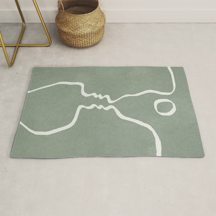 Abstract Couple Rug Gallery Image 1