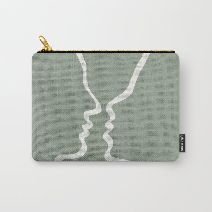 Abstract Couple Carry All Pouch Gallery Image 1