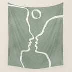Abstract Couple Wall Tapestry Gallery Image 4