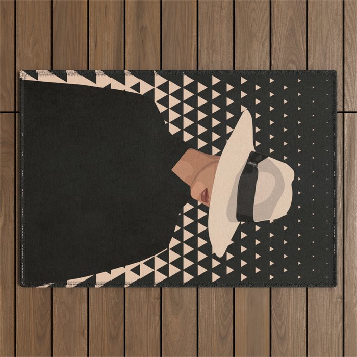 In love with the silence 2 Outdoor Rug Gallery Image 1