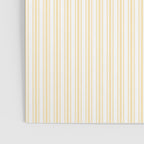 Classic Small Buttercup Yellow Pastel Butter French Mattress Ticking Double Stripes Poster Gallery Image 3