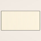 Classic Small Buttercup Yellow Pastel Butter French Mattress Ticking Double Stripes Desk Mat Gallery Image 3