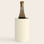 Classic Small Buttercup Yellow Pastel Butter French Mattress Ticking Double Stripes Wine Chiller Gallery Image 1