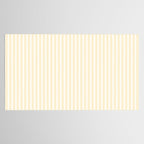Classic Small Buttercup Yellow Pastel Butter French Mattress Ticking Double Stripes Tablecloth Gallery Image 2