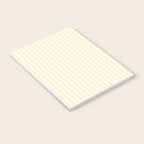Classic Small Buttercup Yellow Pastel Butter French Mattress Ticking Double Stripes Notebook Gallery Image 3