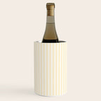 Classic Small Buttercup Yellow Pastel Butter French Mattress Ticking Double Stripes Wine Chiller Gallery Image 2