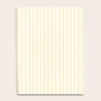 Classic Small Buttercup Yellow Pastel Butter French Mattress Ticking Double Stripes Notebook Gallery Image 4