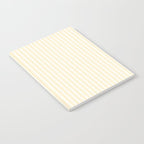 Classic Small Buttercup Yellow Pastel Butter French Mattress Ticking Double Stripes Notebook Gallery Image 2