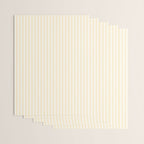 Classic Small Buttercup Yellow Pastel Butter French Mattress Ticking Double Stripes Wrapping Paper Gallery Image 3