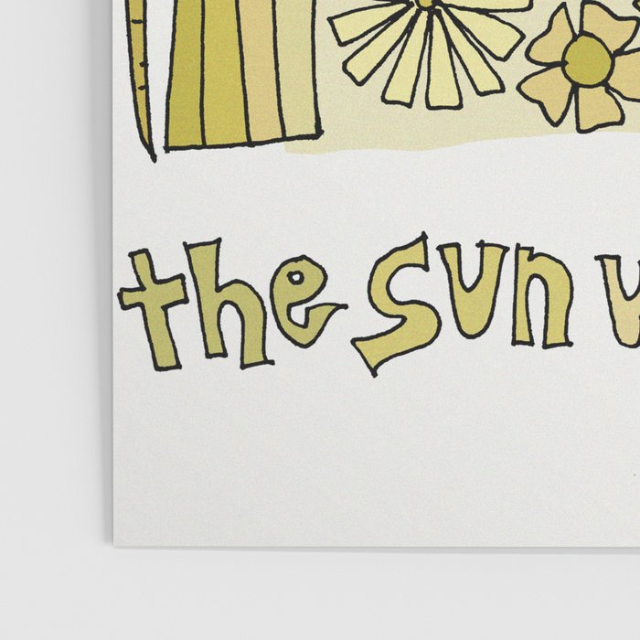 the sun will come up // retro surf art by surfy birdy Poster Gallery Image 3