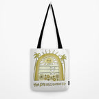 the sun will come up // retro surf art by surfy birdy Tote Bag Gallery Image 2