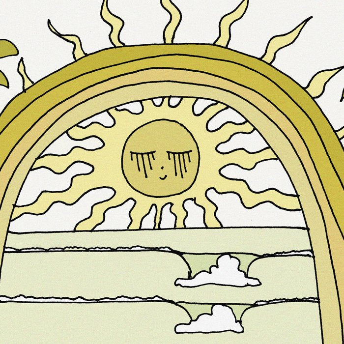 the sun will come up // retro surf art by surfy birdy Coffee Mug Gallery Image 2
