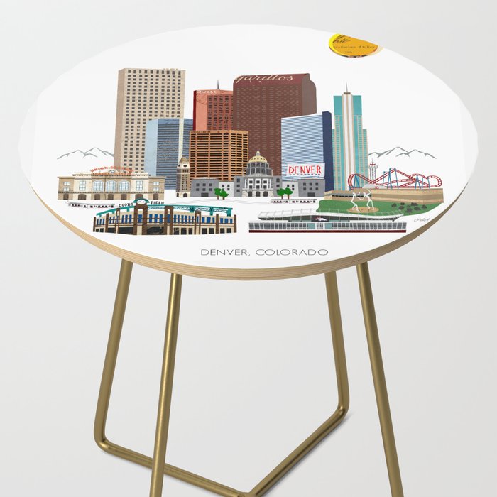 Denver Skyline Side Table Gallery Image 2