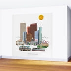 Denver Skyline Wall Mural Gallery Image 2