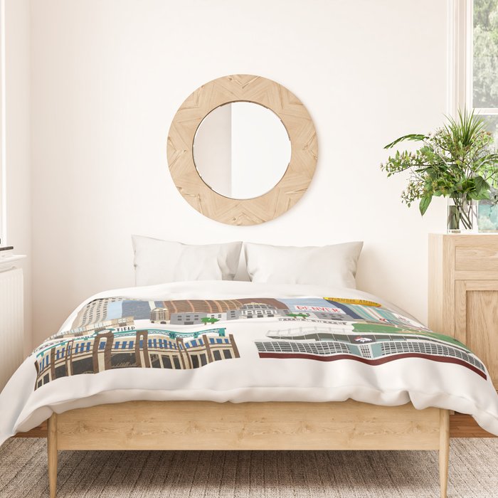 Denver Skyline Duvet Cover Gallery Image 3