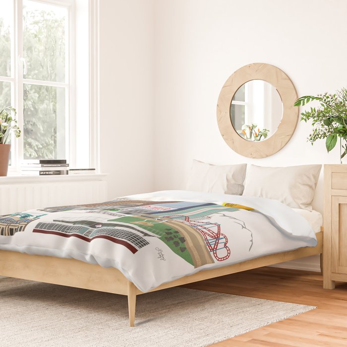 Denver Skyline Duvet Cover Gallery Image 2