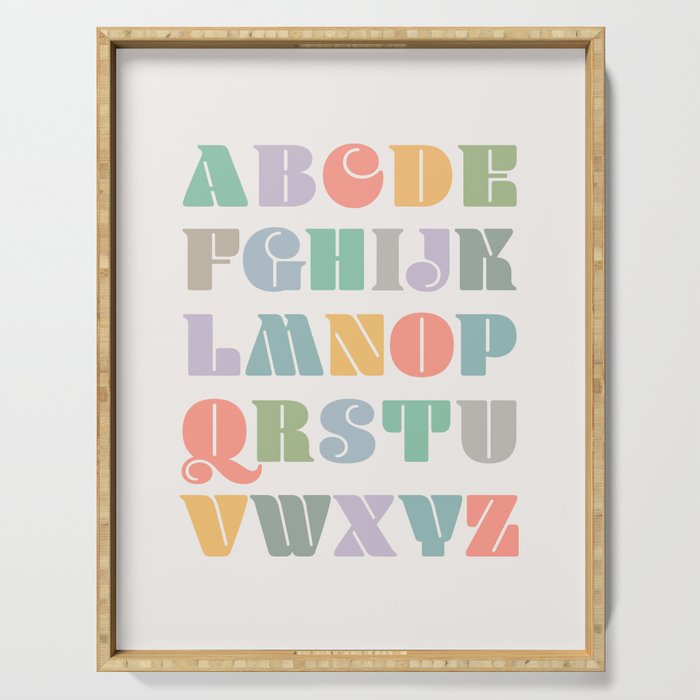 ABCs - Alphabet Serving Tray Gallery Image 1