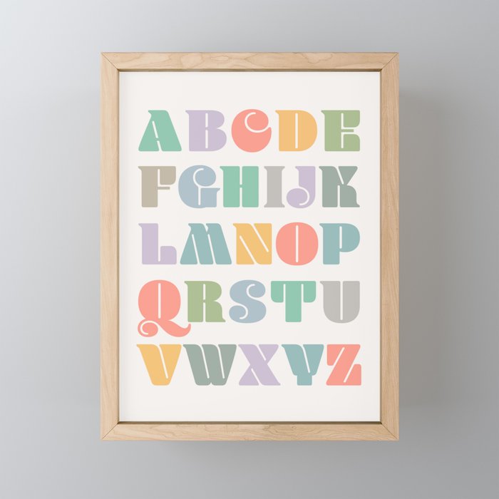 ABCs - Alphabet Mini Art Print Gallery Image 1