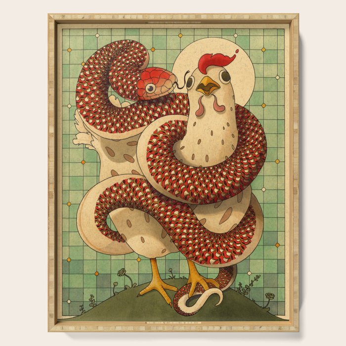 Chicken and the Snake Serving Tray Gallery Image 1