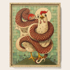 Chicken and the Snake Serving Tray Gallery Image 1