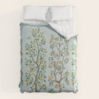 Chinoiserie Citrus Grove Mural Multicolor Comforter Gallery Image 6