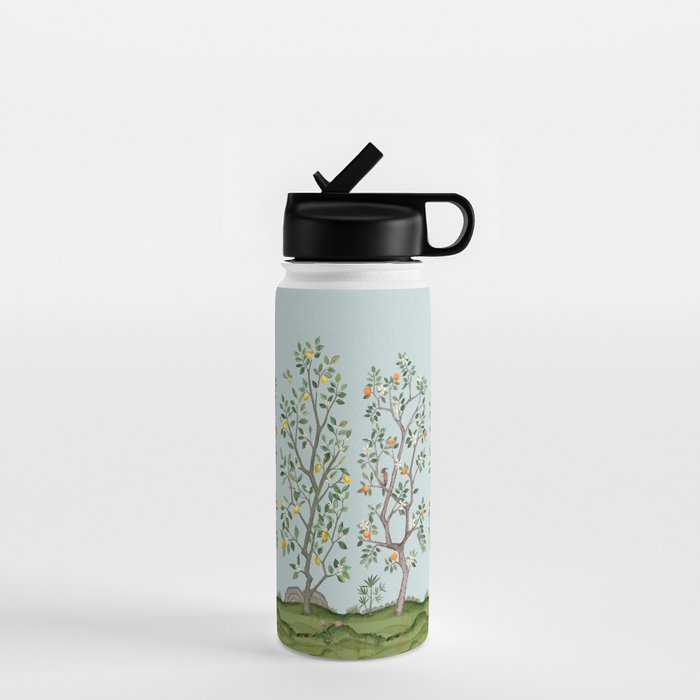 Chinoiserie Citrus Grove Mural Multicolor Water Bottle Gallery Image 1