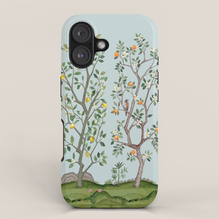 Chinoiserie Citrus Grove Mural Multicolor iPhone Case Gallery Image 1