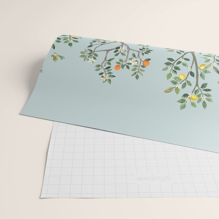 Chinoiserie Citrus Grove Mural Multicolor Wrapping Paper Gallery Image 2