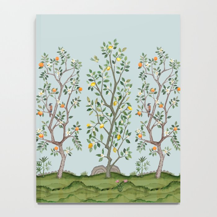 Chinoiserie Citrus Grove Mural Multicolor Notebook Gallery Image 4