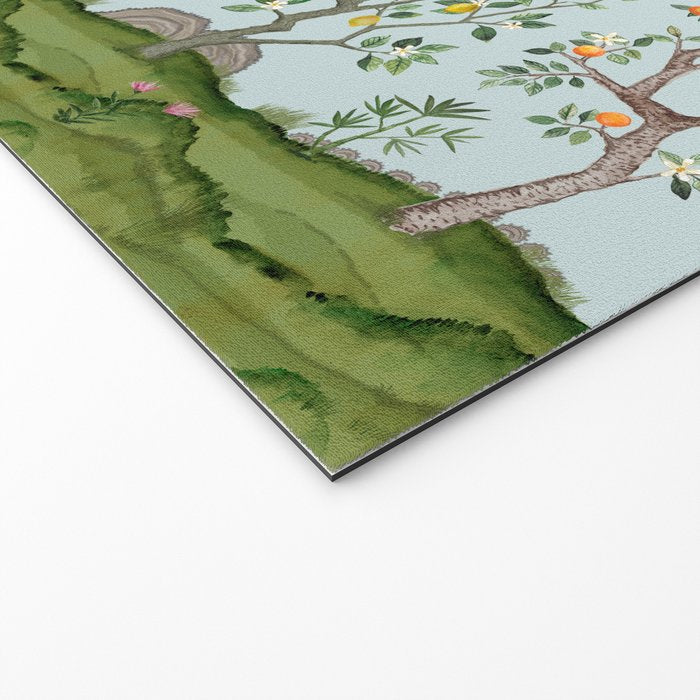 Chinoiserie Citrus Grove Mural Multicolor Welcome Mat Gallery Image 2