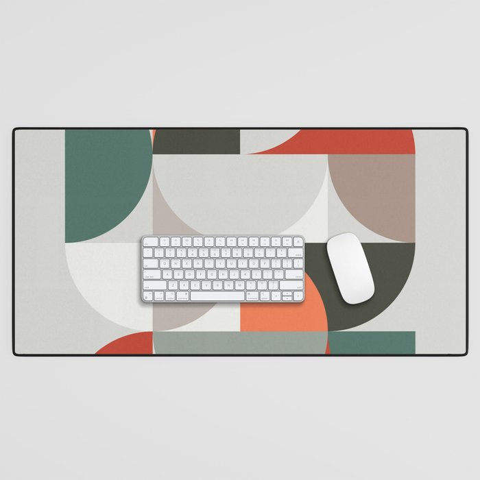 Mid Century Geometric 14 Desk Mat Gallery Image 1