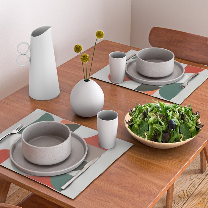 Mid Century Geometric 14 Placemat Gallery Image 2