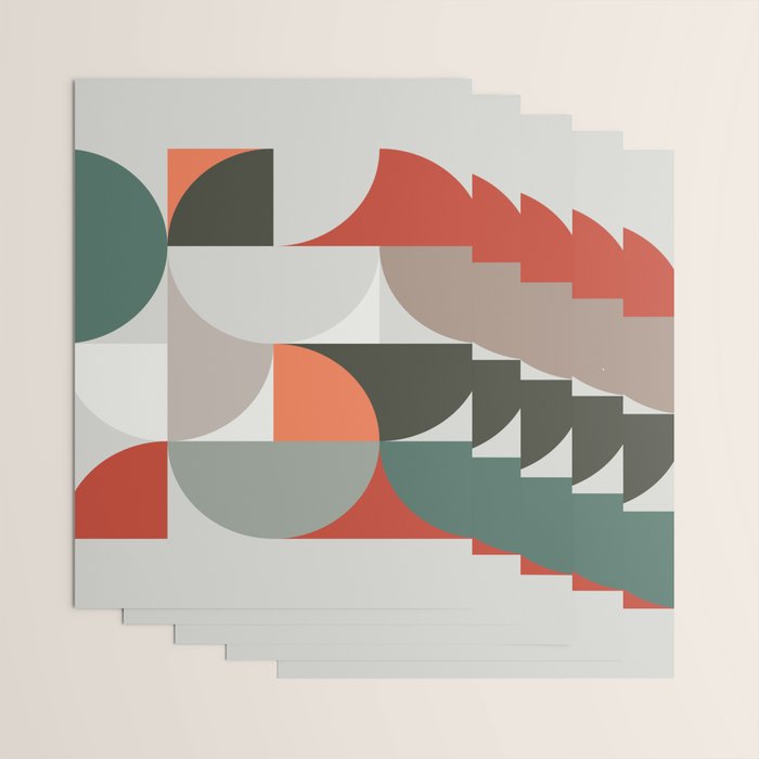 Mid Century Geometric 14 Wrapping Paper Gallery Image 3
