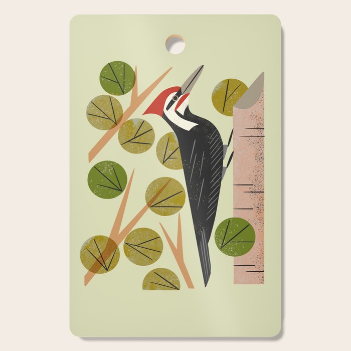 Woodpecker In Aspen Tree Cutting Board Gallery Image 1