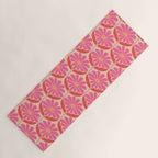 Flower Power - Pink and Red  Yoga Mat Gallery Image 1