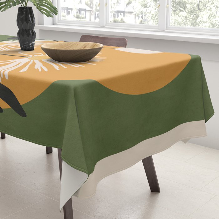 Abstract Florals 3 Tablecloth Gallery Image 3
